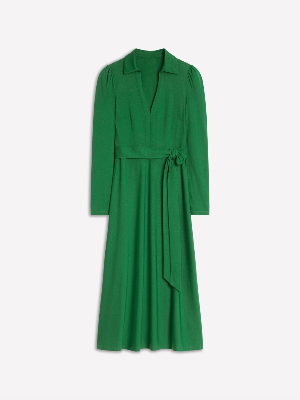 Boden Imogen Collared Jersey Dress – Pine Green (EUC)